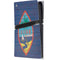Guam Flag Dark Wood PS5 Pro Console Skin